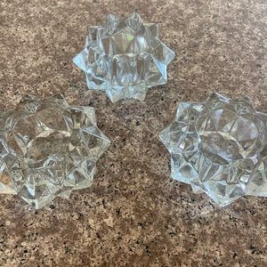 Set of three votive holders